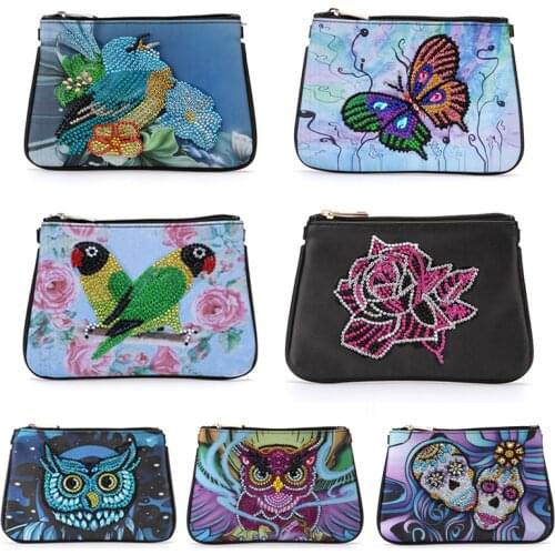 5D DIY Special Shaped Diamond Painting Wristlet Wallet Diamond Painting Embroidery Cross Stitch Wallet For Women Christmas Gifts