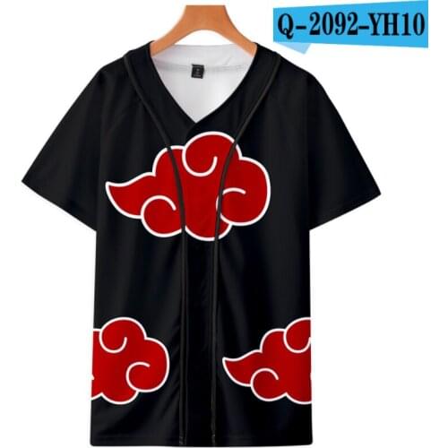 Anime Huoying Ninja Cosplay thin baseball shirt and short sleeve T-shirt anime shirt