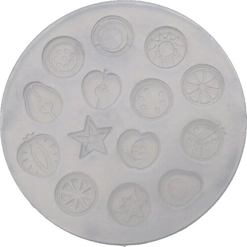 LXAD Crystal Epoxy Resin Mold Fruit Vegetable Slices Quicksand Casting Silicone Mould DIY Crafts Jewelry Making Tools