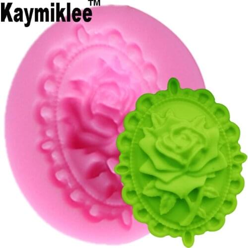 M642 Mirror / Flower Rose UV Resin Silicone Mold Fondant Chocolate Candy Gumpaste Lollipop Crystal Epoxy Soft Clay Bake Tools