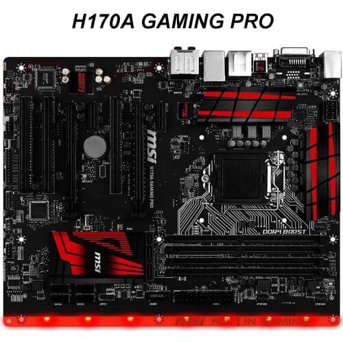For MSI H170A GAMING PRO Motherboard LGA 1151 DDR4 For Intel H170 H170M Desktop Mainboard SATA III USB3.0 PCI-E X16 3.0 Used