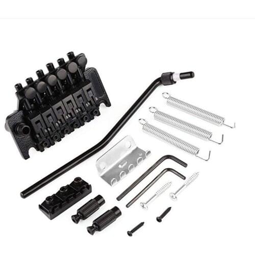 Tremolo Bridge System Electric Guitar 6 String Double Roll Tailpiece Saddle for Electric Guitar Replacement Zinc Alloy Material