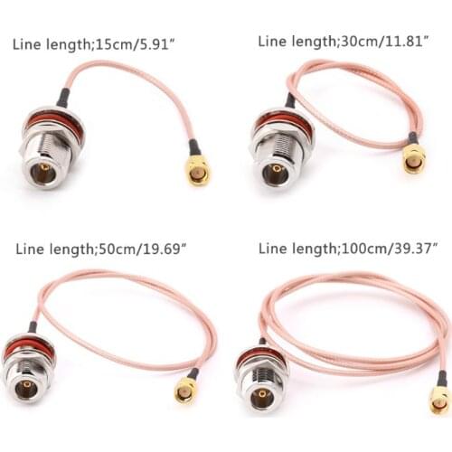 N Female Bulkhead To SMA Male Plug RG316 Pigtail Cable RF Coaxial Cables Jumper Cable
