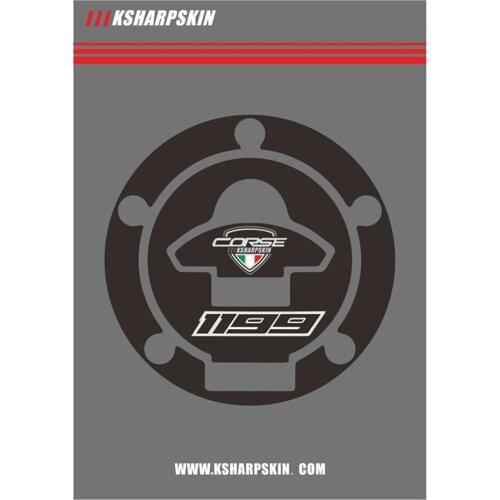 Tank sticker motorcycle sticker 3D air cap pad fill cover decal for DUCATI 1199