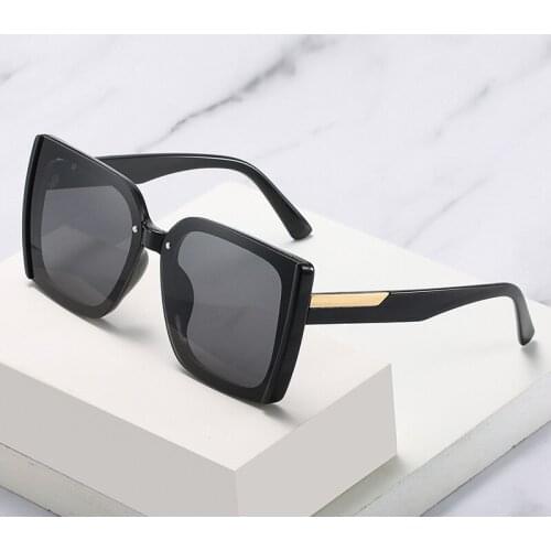2021 new fashion personality unisex square sunglasses trend wild big frame sunglasses women street driving glasses men
