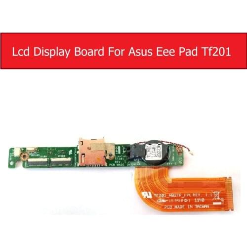 Genuine Sim card Tray & LCD display Board For ASUS Eee Pad TF201 Lcd screen connector flex cable small parts replacement repair