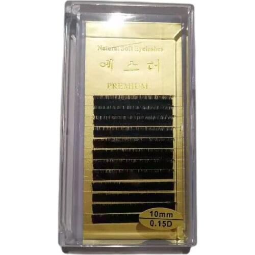 Fake Eyelashes Extention 0.15D 10MM Handed Made Flufly Mink Clusters Lamination Individual Lashes