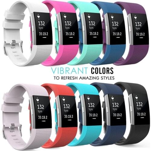 Wrist Strap For Fitbit Charge 2 Band Silicone Accessories For Fitbit Charge 2 Strap Wristband Replacement For Fitbit Charge 2