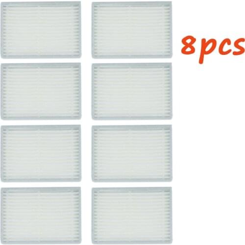 8pcs High quality replacement HEPA Filter for Panda X600 pet Kitfort KT504 for Robotic Robot Vacuum Cleaner accessories
