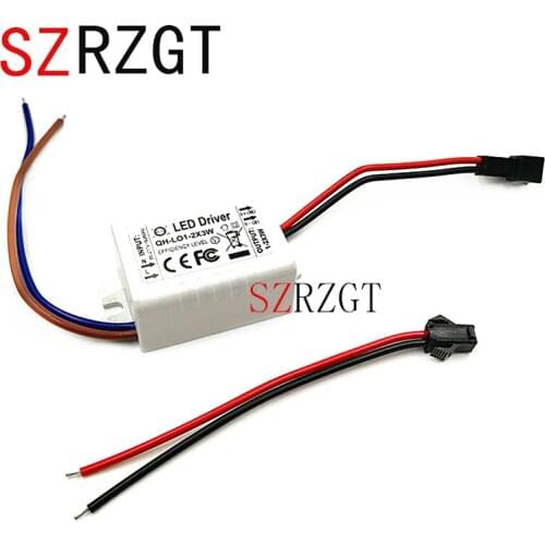 LED Driver 1-2x3W 600mA DC2-7V LED Power Supply For Ceiling Lamp AC85-277V