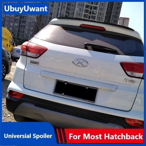 Universal Rear Roof Lip Spoiler For Hyundai IX25 2015-2019 ABS Car Tail Wing Decoration Hatchback Spoiler For Hyundai IX35 I30