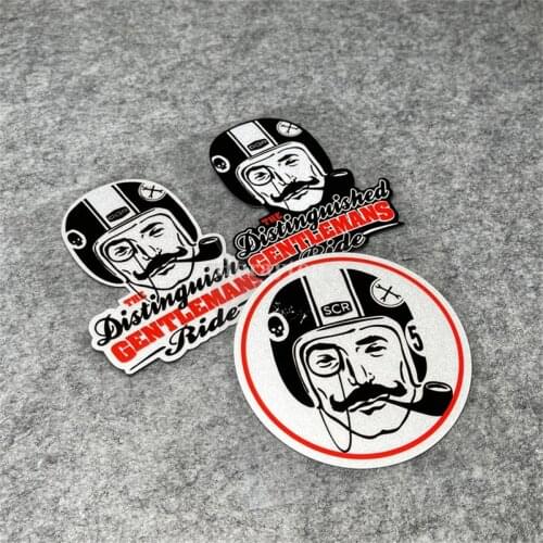 Cafe Racer Smoking Vintage Distinguished Gentlemans Ride Sticker Motor Helmet Stickers Vinyl Bike Graphic Decals