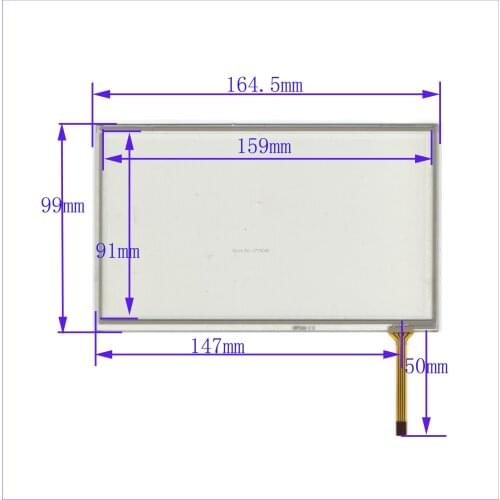 ZhiYuSun wholesale XWT369 164*99mm 7inch 4lines resistance screen for car DVD redio this is compatible 164*99