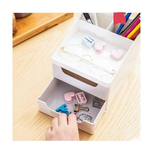 1 Pcs Simple Multi-function Solid Color Pen Pencil Holders Container Desk Organizer Stand Stationery Storage Box