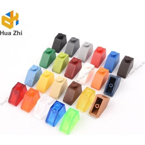 10PCS 3040 Slope 45° 2 x 1 with Bottom PinBuilding Blocks Parts MOC DIY Education Build Toys Brick