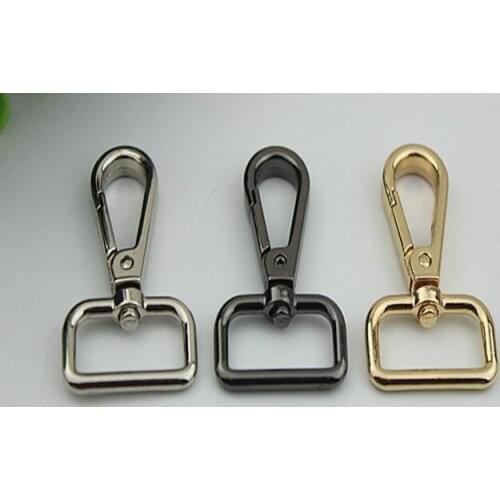 20pcs/lot Man Women Bags Accessories lugguage Bag strap belt Hook Keychain metal big size lobster hook buckle for bag