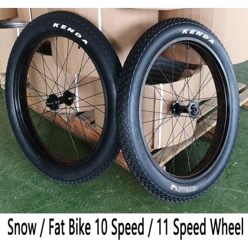 26inch*4.0 Snow/Fat Bike Wheel 10 /11 Speed Barrel Axle HUB 32 Holes Double Layer RIM 13G Stainless Steel Spoke Bike Accessories