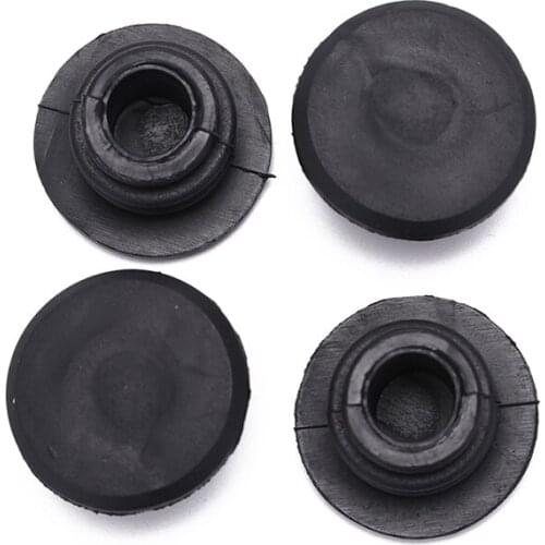 4pcs Bike Black Mini Rubber Grip Handlebar Bar End Plugs Stoppers Caps