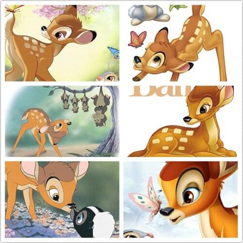 5D DIY Diamond Painting Disney Fawn Bambi Diamond Embroidery Mosaic Home Decor Gift Cross Stitch Kits
