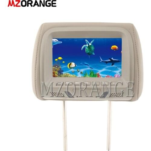 MIZIAUTO 7 inch TFT LED screen Car MP5 player Headrest monitor No USB NO SD card NO DVD Support AV/FM/Speaker/Car camera