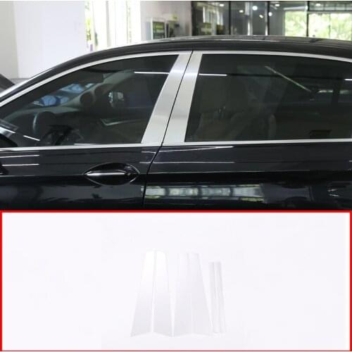 For BMW 5 Series F10 520li 525li 530 535li 2011-2017 Car Interior Aluminum Alloy Window Decoration Cover Trim Accessories