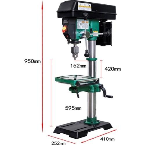 HD3000 12 Inch Adjustable Speed Drilling Machine Desktop Type Bench Woodworking Bench Drill Machine Cordless Drill 220v