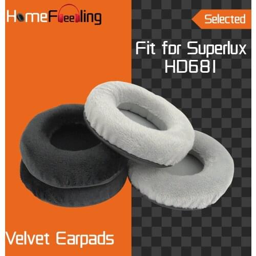 Homefeeling Earpads for Superlux HD681 Headphones Earpad Cushions Covers Velvet Ear Pad Replacement