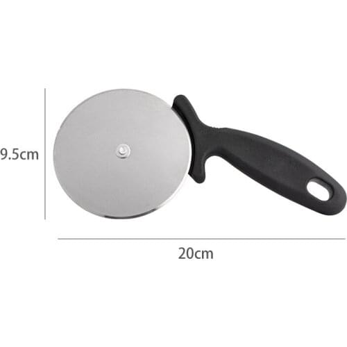 Pizza round knife Stainless steel pizza knife hob Round plastic handle single round pizza knife