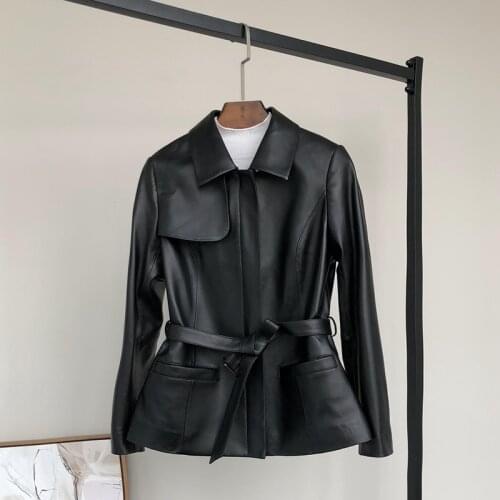 Genuine Jacket Women Clothes 2020 Spring Autumn Womens Sheepskin Coat Korean Windbreaker Leather Jackets 212 KJ4100