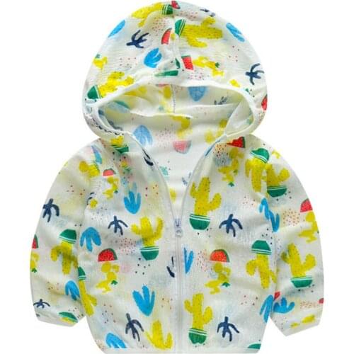 Baby boys girls summer jacket 1-11T kids super thin breathable long sleeve hoodies zipper clothes toddler outfit children shirt