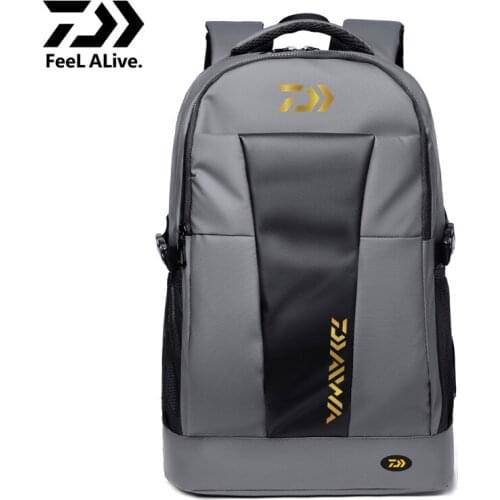 Daiwa Outdoor Mens Fishing Backpack Multi-function Waterproof Backpack Large-capacity Business Travel Backpack Travel Backpack