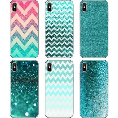 Soft Cases Cover For Samsung Galaxy S7 S8 S9 S10E S20 FE Note 10 20 Edge Lite Plus Ultra Aqua-Silver-Green-Mint-Glitter