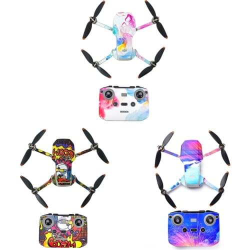 Shell Decoration Controller Decals Set for Mini2 Drone Waterproof DIY Skin Decoration Sticker