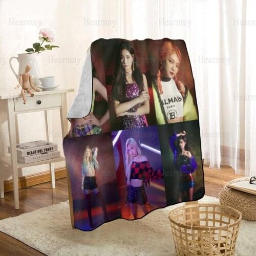 Custom Everglow Kpop Blanket Personalized Blanket On For The Sofa/Bed/Car Portable 3D Blanket For Kid Home Textile Fabric 0512