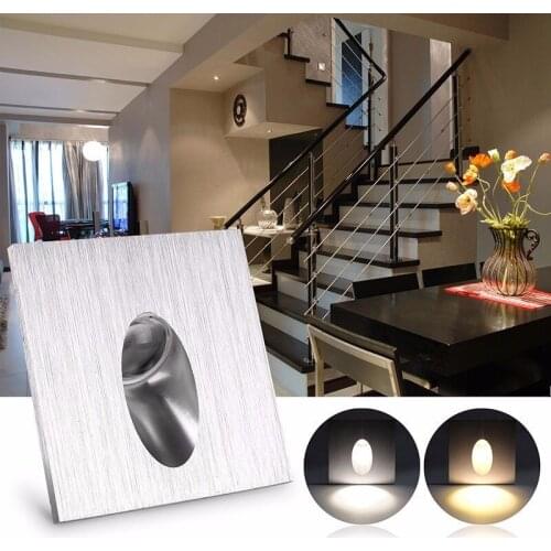 ONDENN 4pcs/lot Dimmable 3W LED Recessed Wall Light LED Wall Lamps Living room Bedroom Step Stair Corridor Light AC85-265V