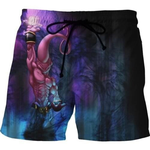 LOVE SPARK 2017 New Cartoon Shorts Mens 3D Monster Print Gym Bodybuilding Running Jogging Soft Beach Shorts M To 6XL