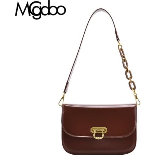 Mgcdoo Brand Designer Shoulder Bag Women Fashion Square Handbag Casual High Quality Leather Chains Bag for Daily Work Bags