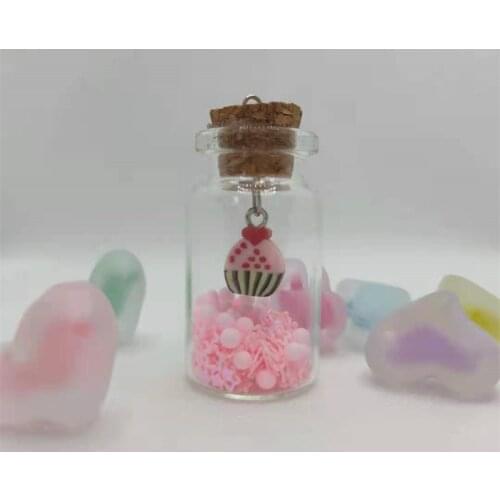 100PCS/Set Lucky Pendant Crafts Charm Glass Wishing Bottle Making Discover Handmade Jewelry DIY Keychain Earrings Birthday Gifts