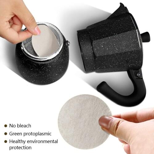 100Pcs Round Coffee Filter Paper Espresso Professional V60 Pot Coffee Maker Filters Paper Moka Strainer Dripper Coffee Filters