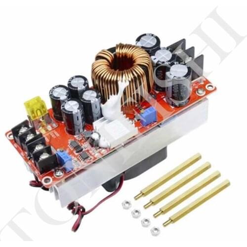1500W high power constant voltage constant current boost power module 30A with temperature control fan DC-DC car charging board