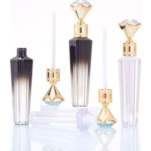 3ml ABS Diamond Lip Gloss Tube Lipstick Balm Wand Tube Lip Care Serum Bottle Sample Vials Women Girls Beauty Makeup Tool
