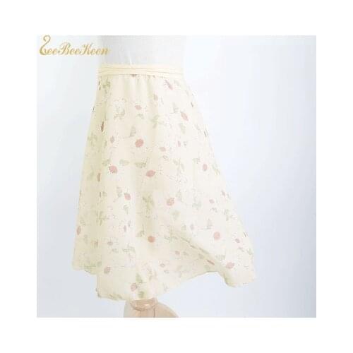 Ballet Chiffon Floral Skirt Ballerina Summer Yoga/Sport Practice Leotard For Women Dance Skirt For Adult Teachers Wrap skirt
