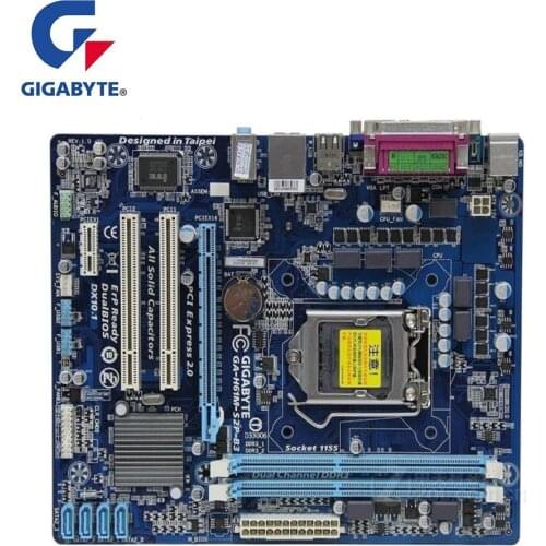 For Gigabyte GA-H61M-S2P-B3 H61M-S2P-B3 Motherboard LGA 1155 For Intel H61 Used Desktop Mainboard USB2.0 SATA2 PCI-E X16