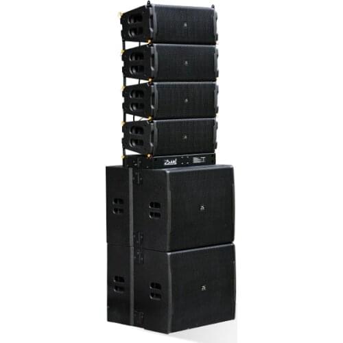 DR-002 double 12 inch linear array full active waterproof speaker