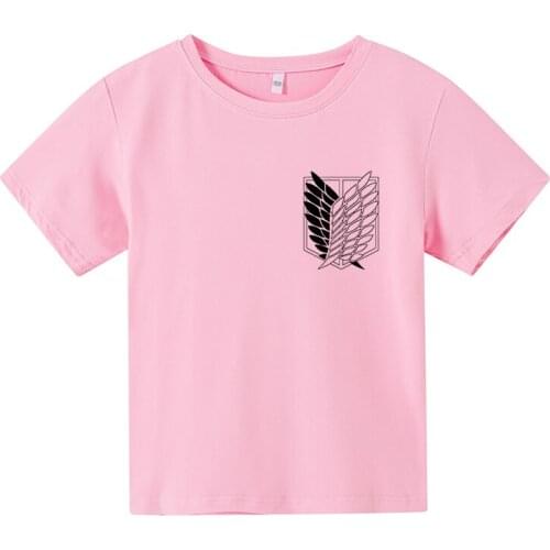 Boys Attack on Giant T Shirt Kids Cartoon Japanese Anime Harajuku t-shirt Funny for Girls Child T-Shirt Children Clothing 4t-14t