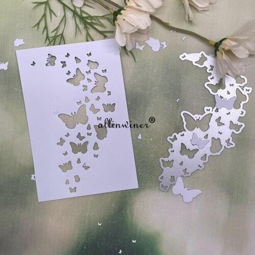 Butterfly group strip Metal Cutting Dies Stencils For DIY Scrapbooking Decorative Embossing Handcraft Die Cutting Template