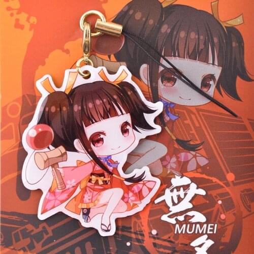 Kabaneri of the Iron Fortress Mumei Double Side Printing Cute Anime Character Metal Pendant Phone Strap Badge Chain