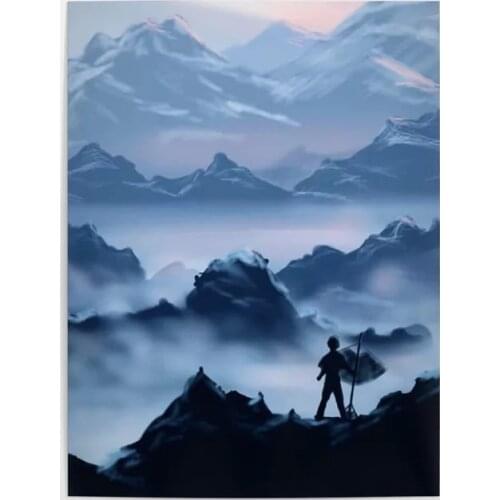Canvas Hd Prints Pictures Wall Artwork Painting the Last Airbender Home Decoration Modular Landscape Poster Living Room Frame