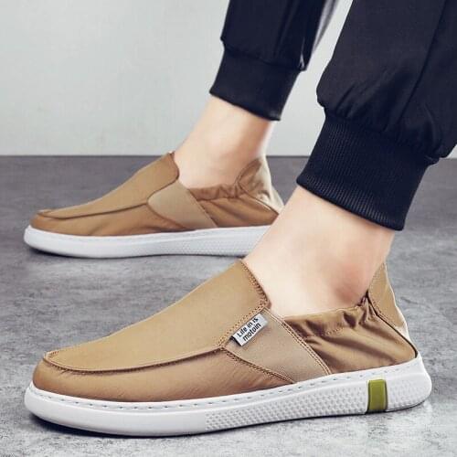 Canvas Shoes Men Breathable Casual Shoes Men Shoes Loafers New Soft Comfortable Outdoor Flat Lazy Shoes for Male Chaussure Homme