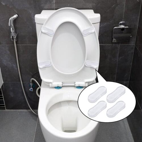 Toilet Seat Cover Self-adhesive Gasket Set Of Four Home Garden Household Merchandises Bathroom Products